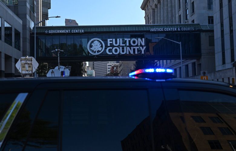 The Fulton County courthouse in Atlanta. MUST CREDIT: Washington Post photo by Joshua Lott