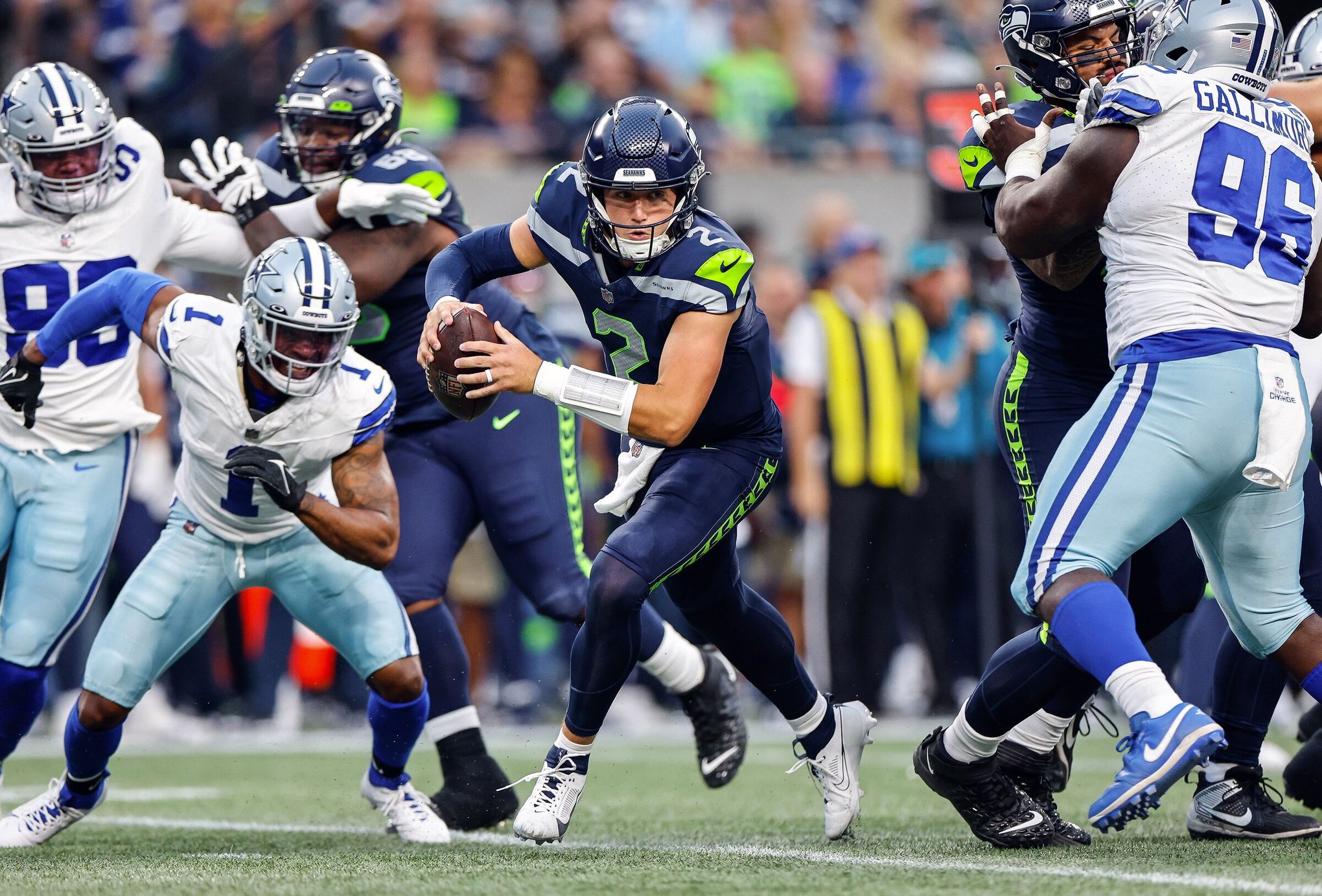 Seahawks QB Drew Lock says leaving preseason game 'precautionary