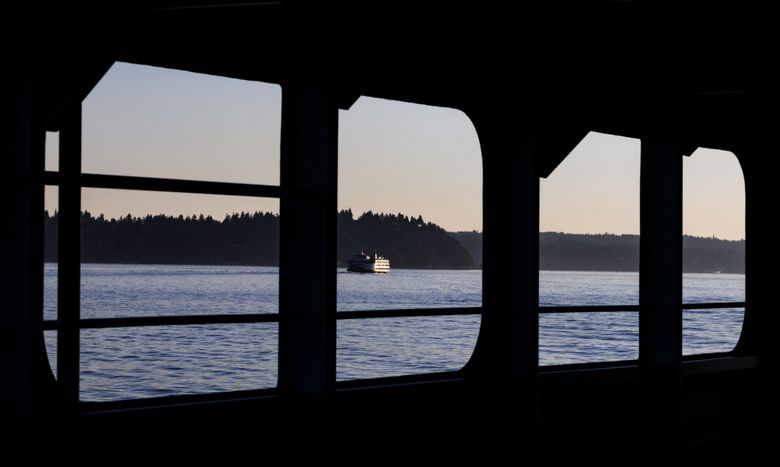The state ferry Kittitas approaches Vashon Island on a warm August day. Affordable housing on Vashon has become a stubborn challenge for residents, and businesses trying to attract and retain workers. (Ken Lambert / The Seattle Times)