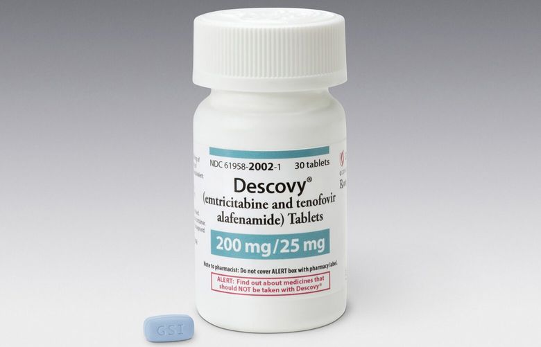 In an undated photo from Gilead Sciences, Descovy. Descovy, approved to prevent HIV in men and transgender women, is thought to be safer than Truvada. And cabotegravir, a bimonthly injection, is an alternative for people who are unable or unwilling to take a daily pill. (Gilead Sciences via The New York Times) — NO SALES; FOR EDITORIAL USE ONLY WITH NYT STORY HIV GUIDANCE BY APOORVA MANDAVILLI FOR AUG. 22, 2023. ALL OTHER USE PROHIBITED. —