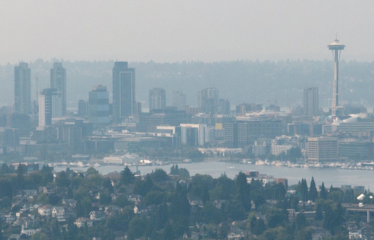 Seattle s Sunday smoke update Haze sticking around for one more