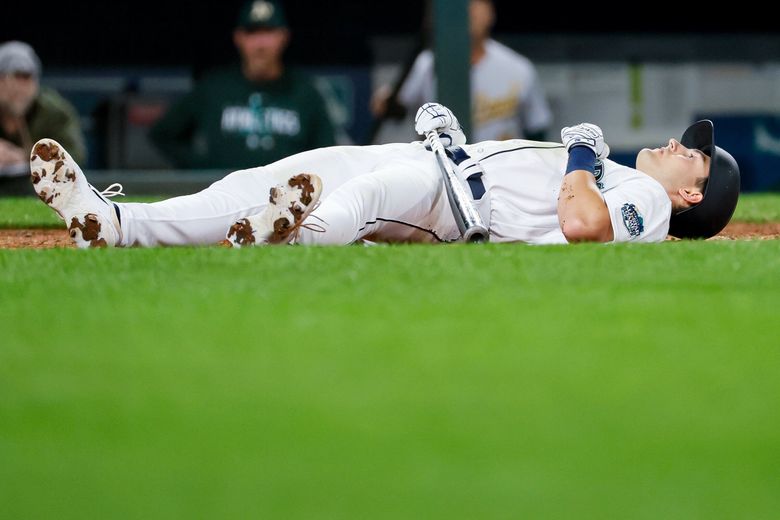 Julio Rodriguez scratched with foot injury before Mariners lose to A's