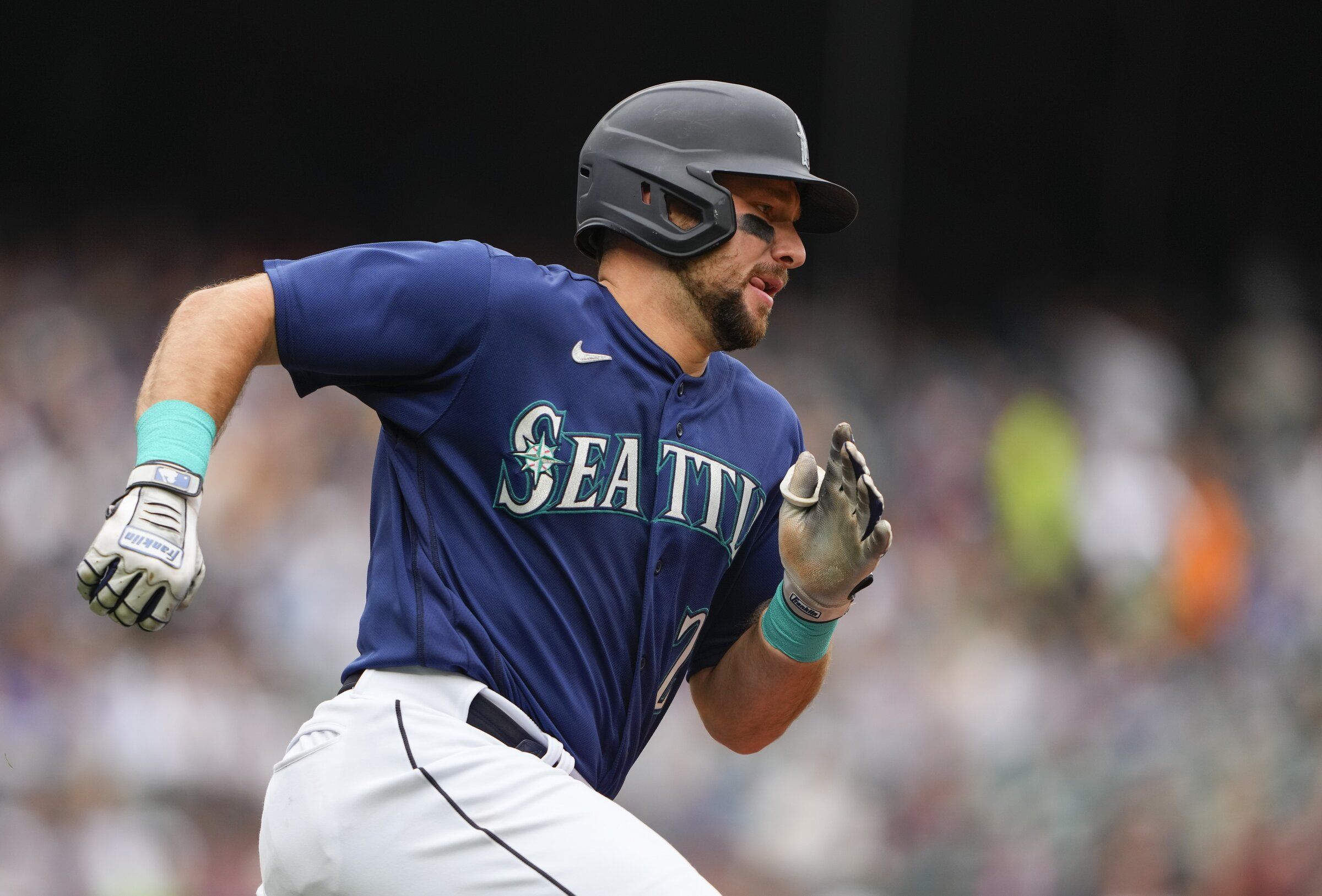 Without Julio Rodriguez, Mariners rally to beat A's, set franchise