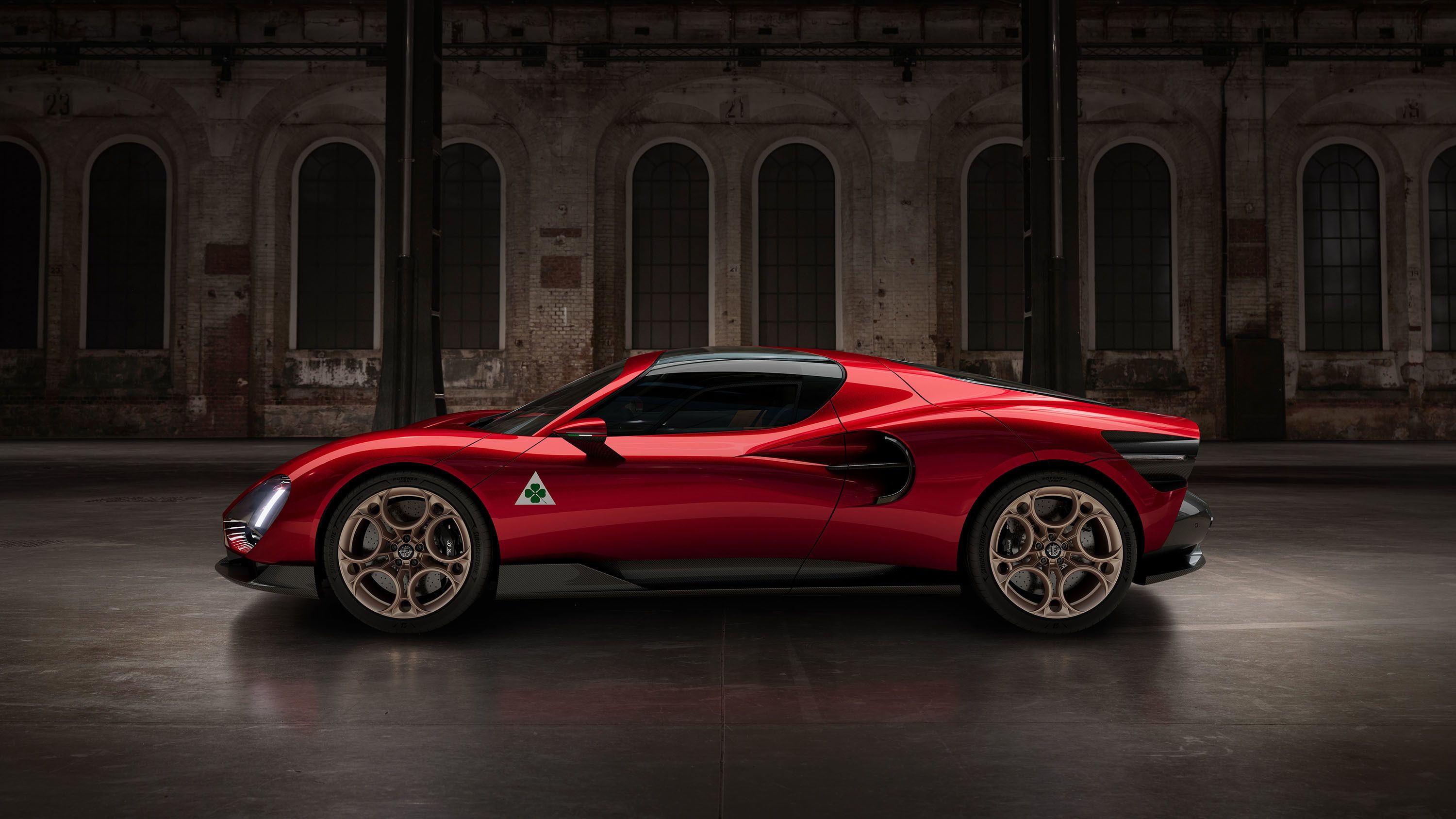 Alfa Romeo reveals 33 Stradale sports car with fully electric