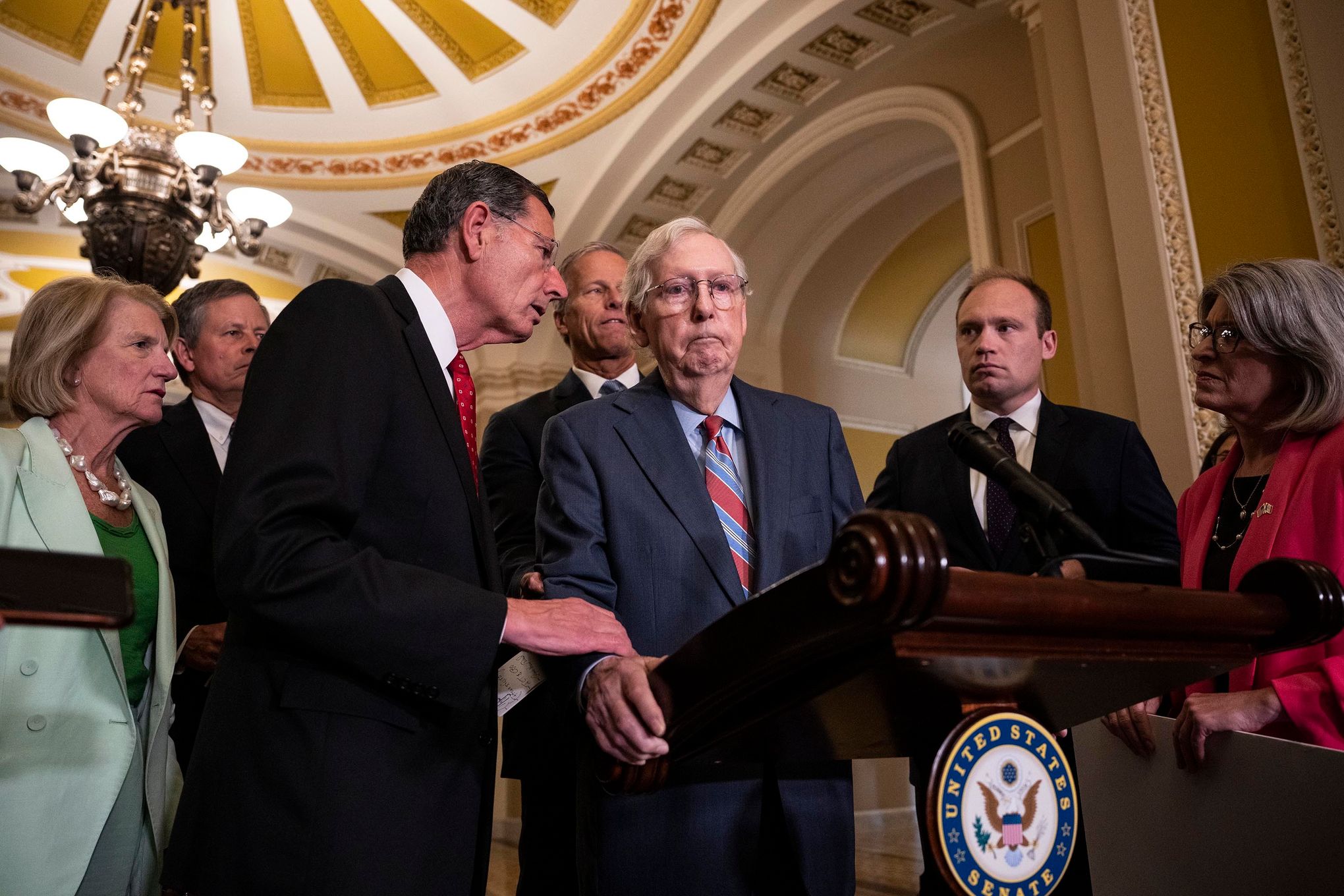 McConnell Freezes Up a Second Time While Addressing Reporters - The New  York Times