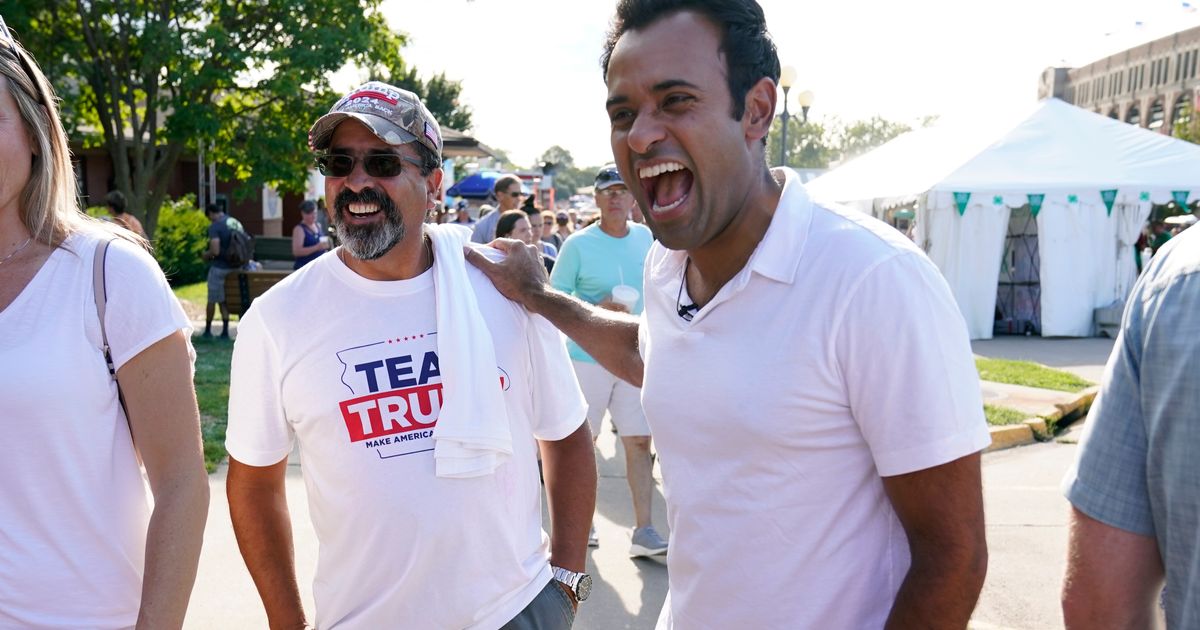 How Vivek Ramaswamy is pushing — delicately — to win over Trump supporters