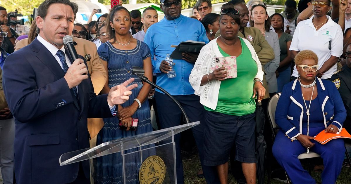Florida Gov. Ron DeSantis faces Black leaders’ anger after racist killings in Jacksonville Photo