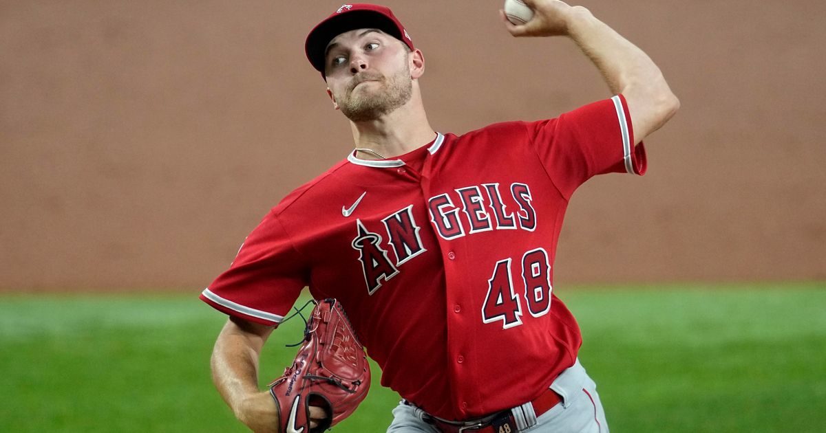 Reid Rangers Angels left-hander Reid Detmers loses no-hit bid in 8th inning at Texas ...