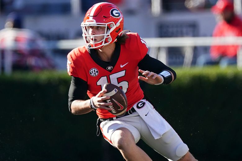 No one in college football has bigger shoes to fill than Georgia's Carson  Beck. | The Seattle Times