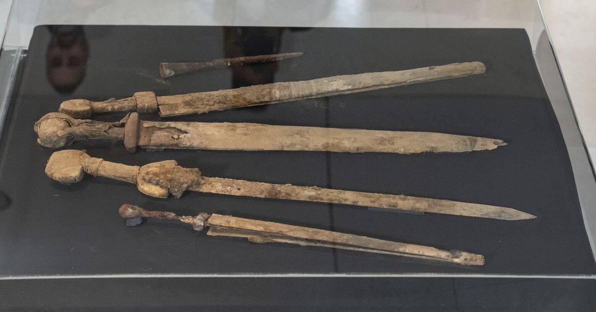 Four 1,900-year-old Roman swords found in Judean Desert, likely