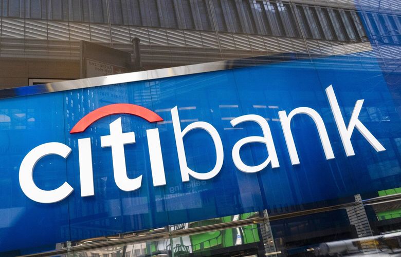 A Citibank office is seen in New York on Jan. 13, 2021. (AP Photo/Mark Lennihan) 