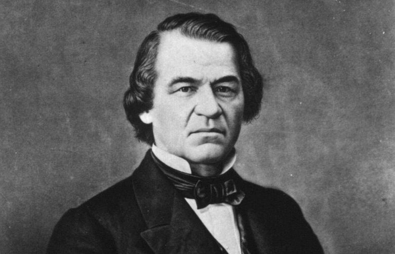 This portrait President Andrew Johnson, provided by the National Park Service, was made by John Wood Dodge in 1865, the year Johnson took office after the assassination of Abraham Lincoln. His hometown of Greeneville, Tenn., is celebrating his 200th birthday this year. Johnson was the first president impeached by Congress and has been rated by historians as one of the nation’s worst presidents, largely over his handling of Reconstruction after the Civil War. (AP Photo/National Park Service)