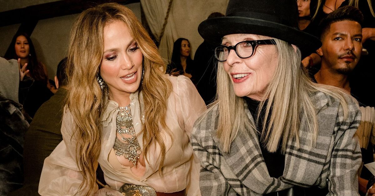 Jennifer Lopez and Diane Keaton look chic at Ralph Lauren fashion show