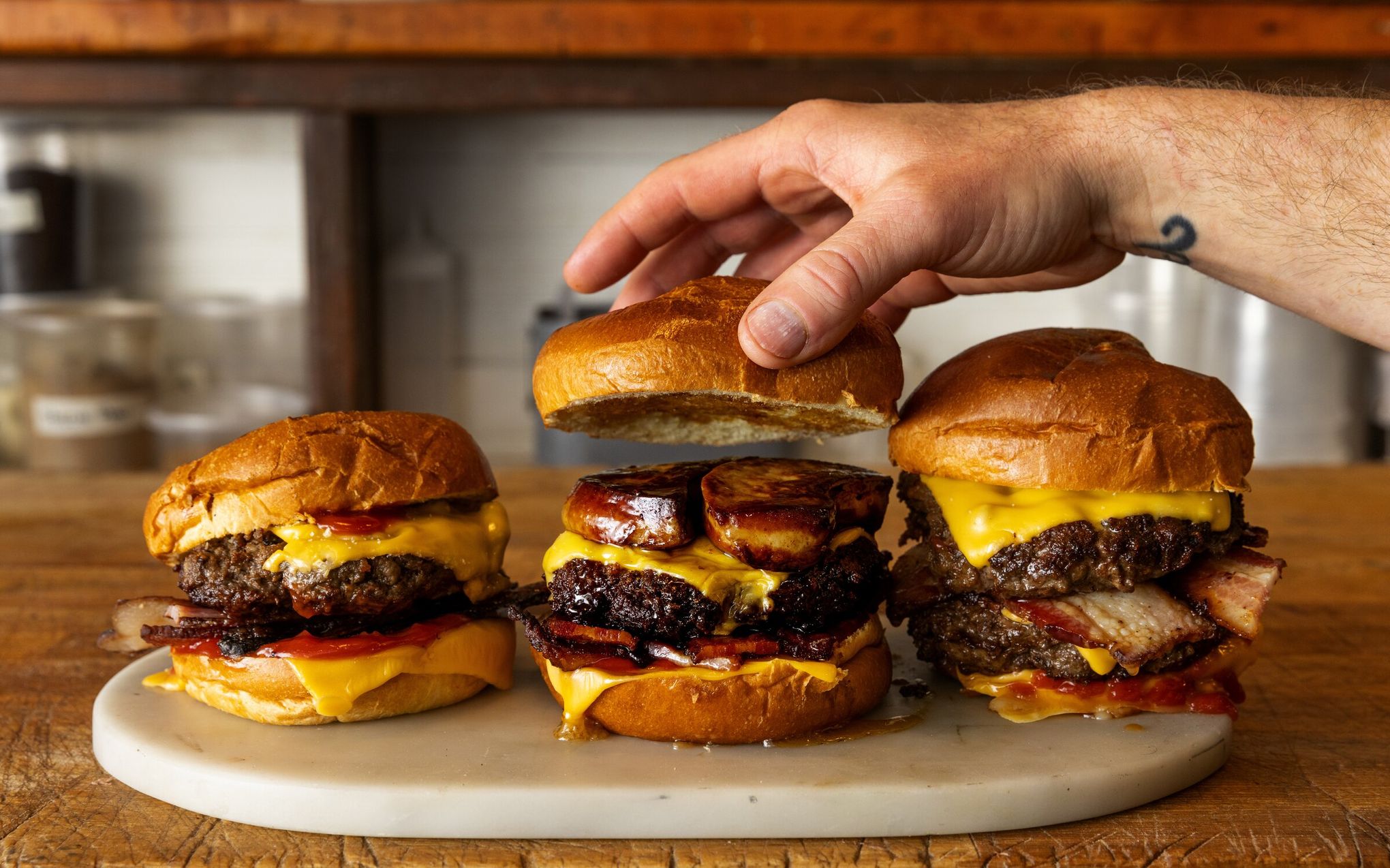 Bacon Chili Cheeseburgers Recipe - Reily Products