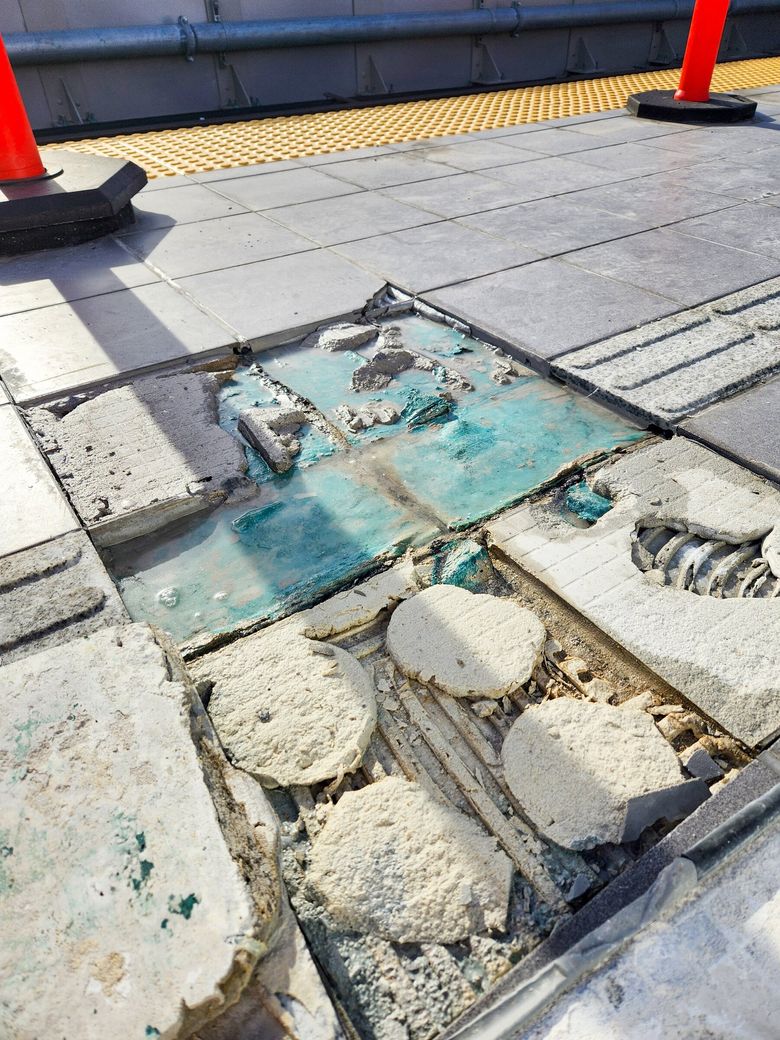 Cracked tiles mean light rail in Rainier Valley will run less often this  summer