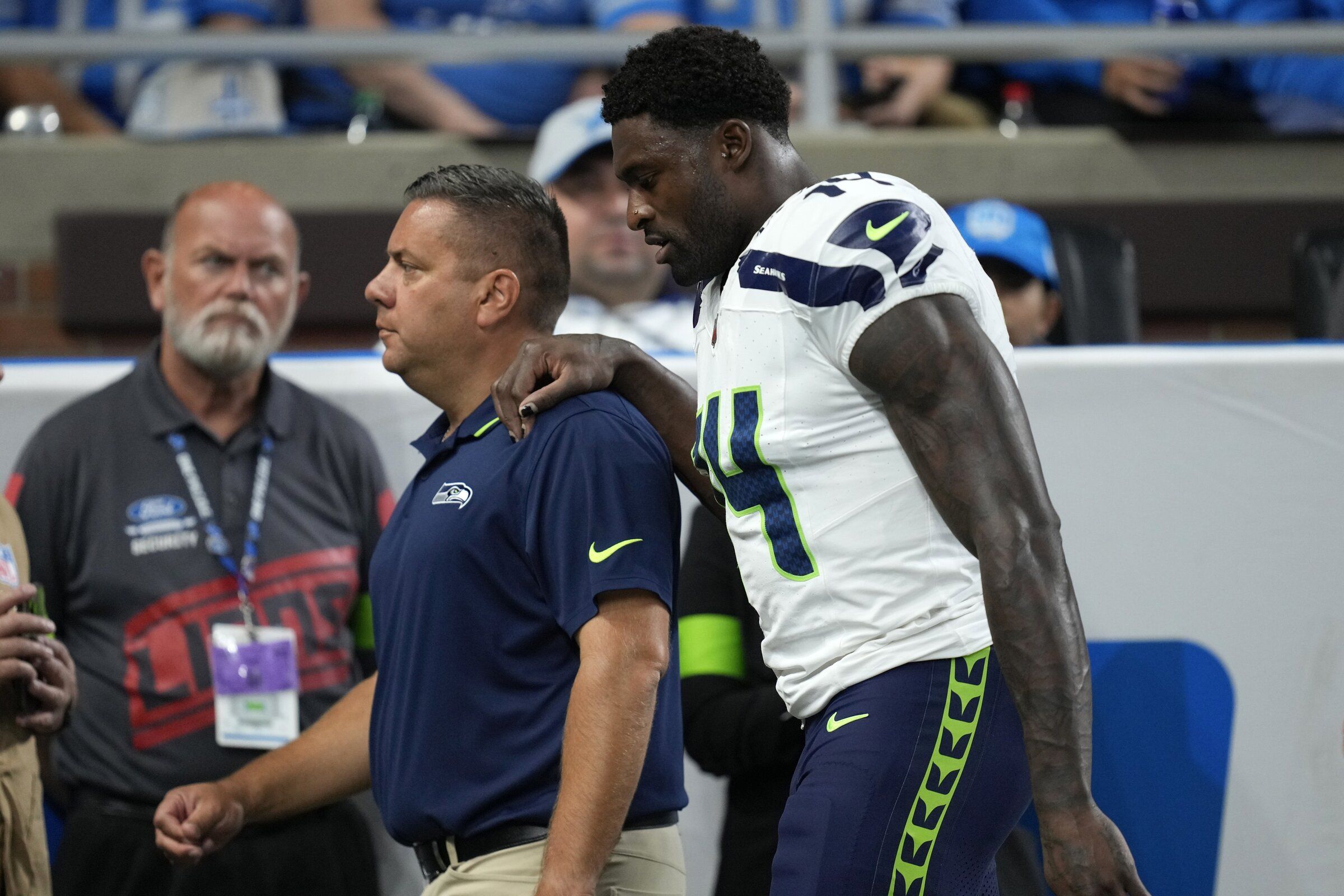 Seahawks' DK Metcalf unleashes blind side hit on Rams player; says