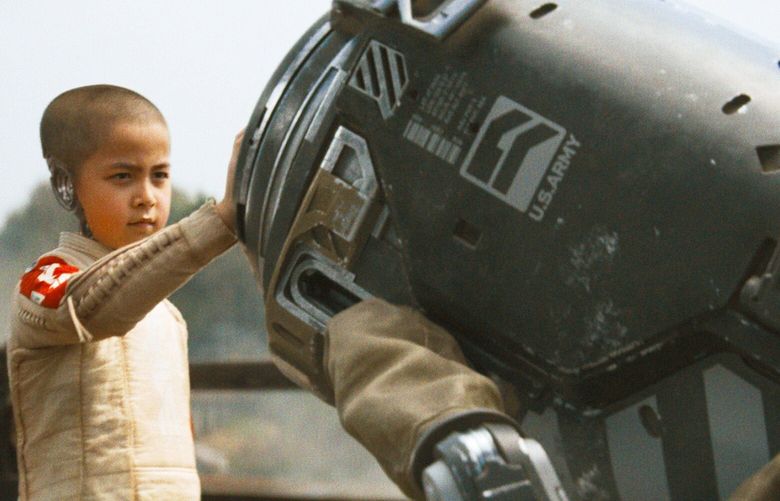 Madeline Voyles as Alphie in “The Creator.”