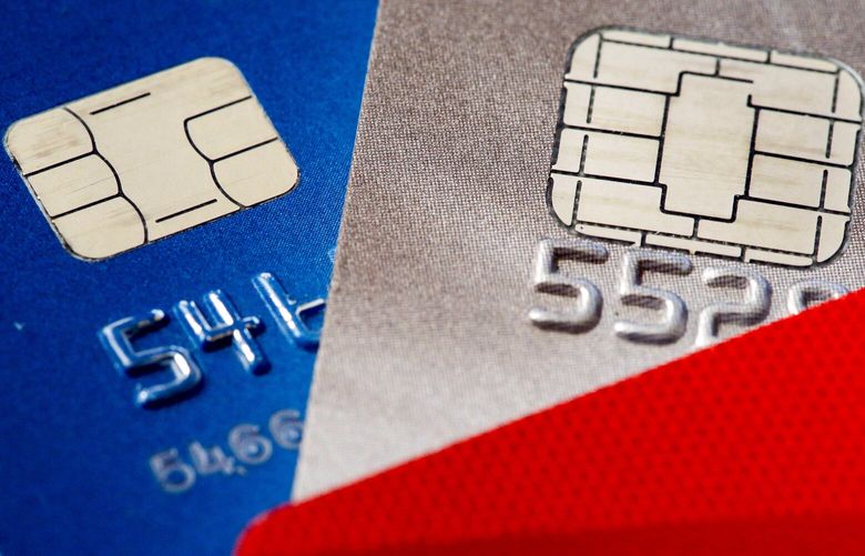 FILE – Credit cards are seen in Philadelphia on June 10, 2015. When a credit card issuer decides to close an account, there may be a narrow window of time in which you can help safeguard your credit scores. (AP Photo/Matt Rourke, File) NYAB205