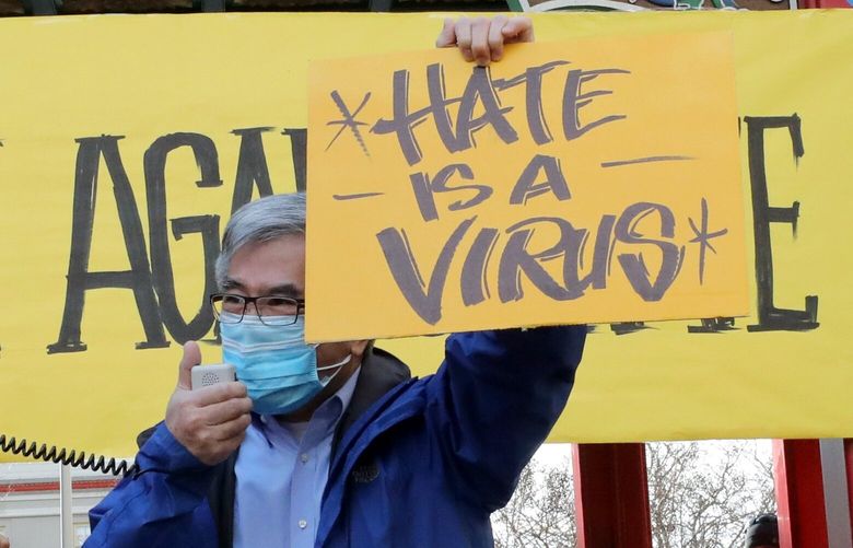 Former Governor Gary Locke says “Hate is a Virus.”  Fight hate and the virus.

Rally to speak out against anti-Asian hate and violence, Hing Hay Park.

Saturday March 13, 2021 216635