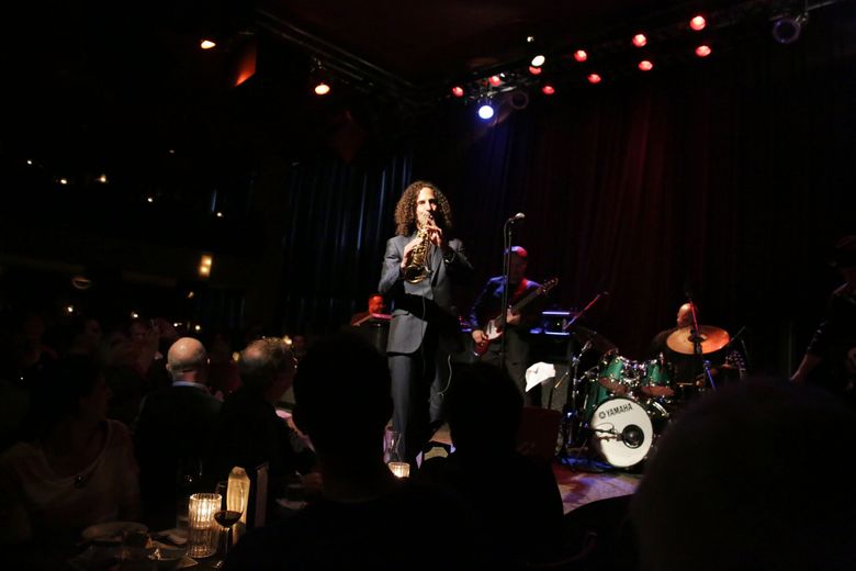 Kenny G, a University of Washington and Franklin High School graduate, plays at Dimitriou&#8217;s Jazz Alley in 2014. (Erika Schultz / The Seattle Times)