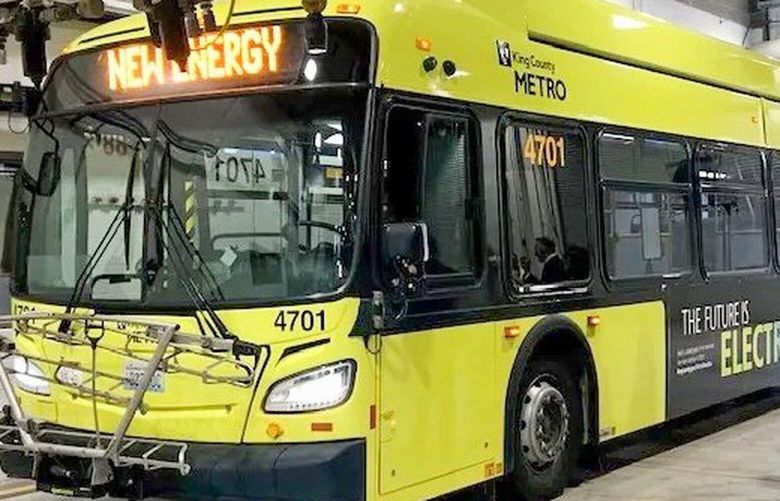 King County Metro Transit revealed a high-visibility hue called “Energy Yellow,” which will cover hundreds of rechargeable battery-powered buses, expected to arrive between 2025 and 2035.
