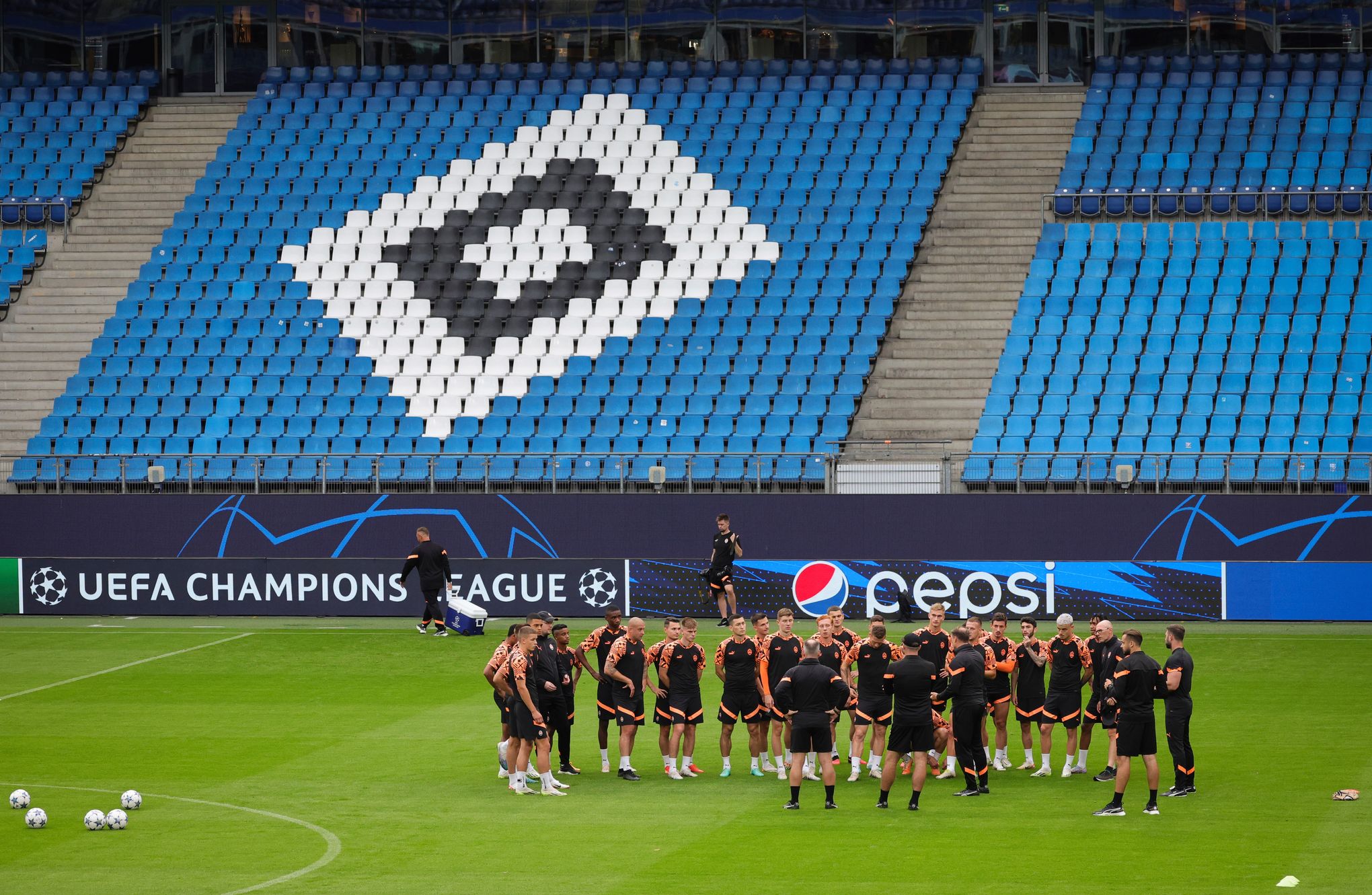 For Shakhtar Donetsk in the Champions League, representing Ukraine