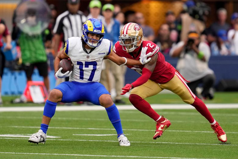 Rams wide receiver Puka Nacua sets NFL single-game rookie record with 15  catches in loss to 49ers