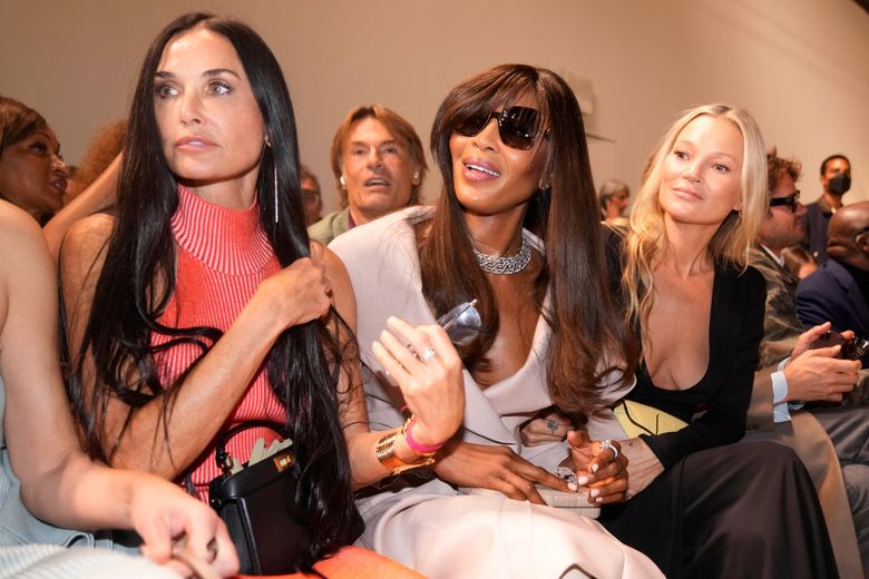 Supermodels grace Kim Jones' Fendi front-row during Milan Fashion Week