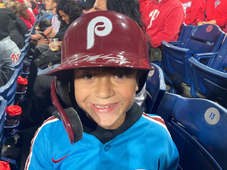 Phillies' Harper flips out on ump, tosses helmet into the stands where it's  retrieved by 10-year-old – KGET 17