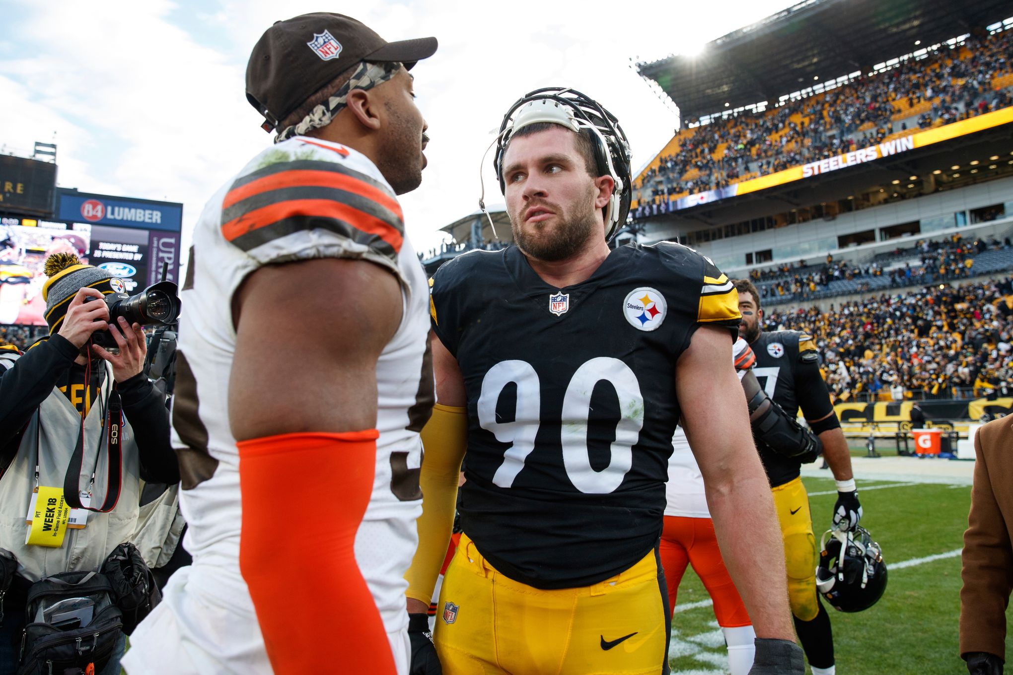 Myles Garrett and T.J. Watt are both 'one of ones.' Monday night provides a  close-up look at both