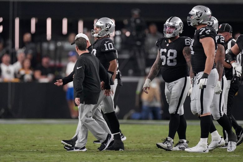 With Jimmy Garoppolo in concussion protocol, Raiders' starting QB vs.  Chargers is unknown - The San Diego Union-Tribune