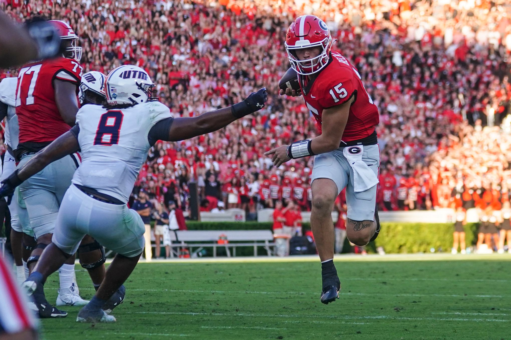 Georgia's Ladd McConkey praises Stetson Bennett after another national  title: 'He shows up in the big moments'