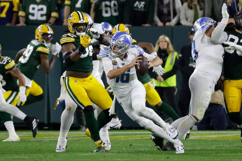 David Montgomery runs wild as Lions beat Packers 34-20 to take early  command of NFC North