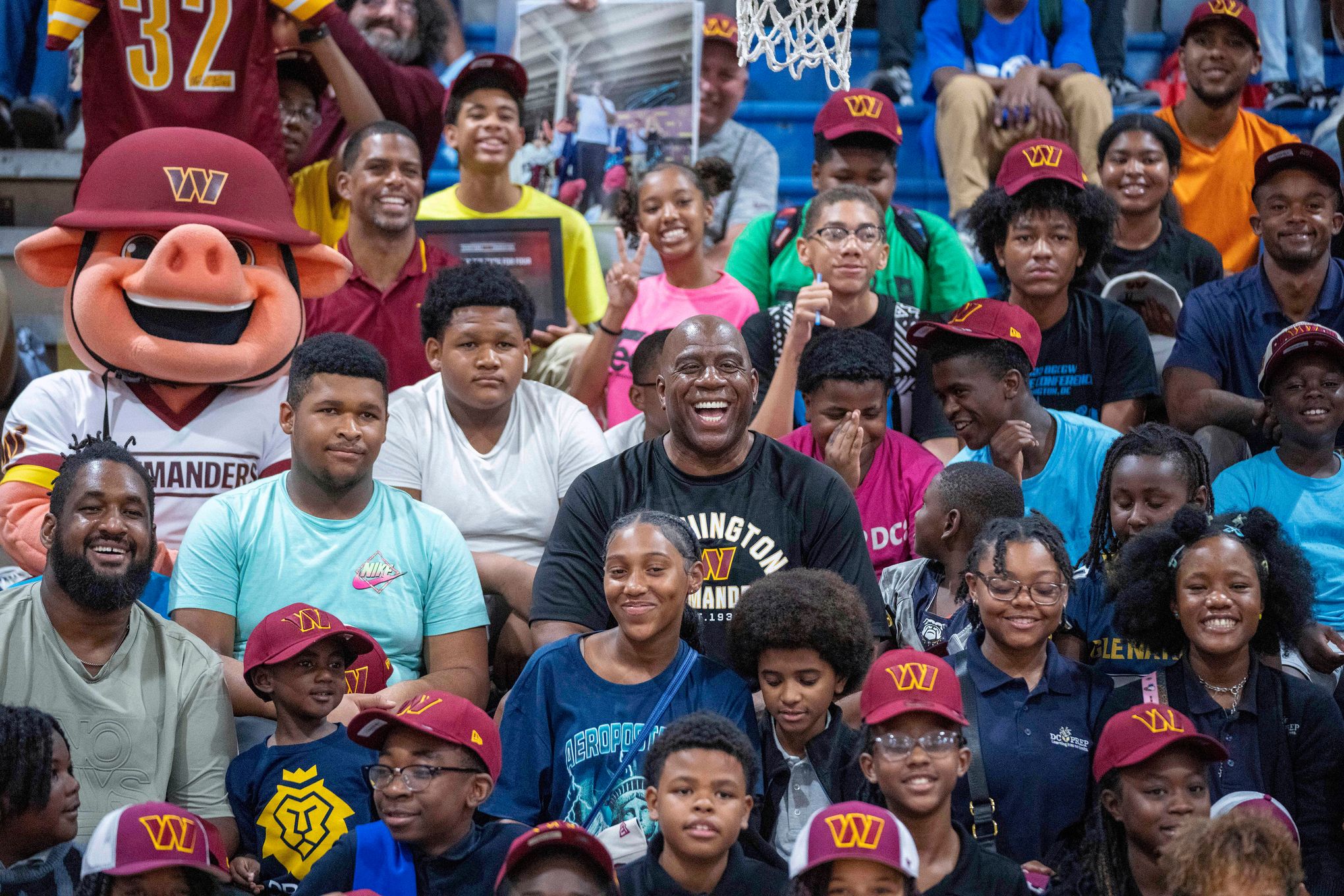 Magic Johnson, Josh Harris and other new Commanders owners introduce  themselves to Washington fans –