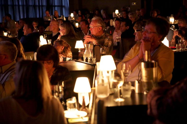 Audience members watch Kenny G perform at Dimitriou&#8217;s Jazz Alley in 2014. (Erika Schultz / The Seattle Times)  