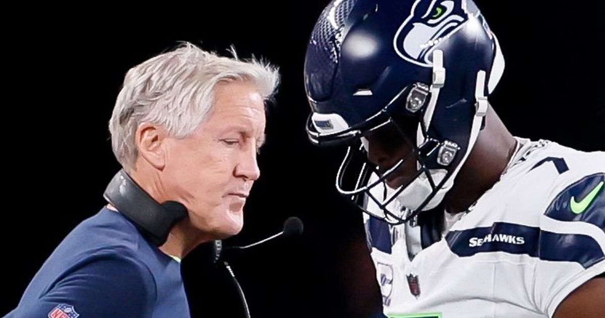 Seahawks' Pete Carroll says Geno Smith 'lucky' to escape serious injury  after 'dangerous' tackle