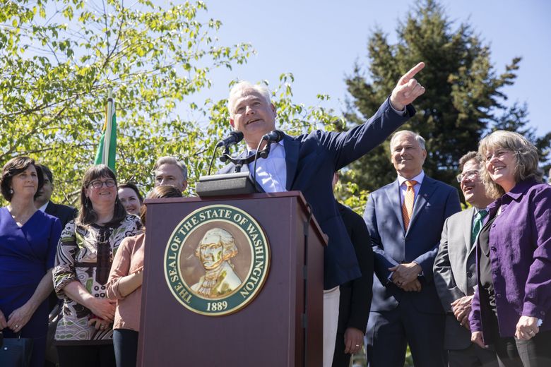 Former state Sen. Reuven Carlyle, a Democrat from Seattle, was one of the Legislature&#8217;s main champions of the 2021 Climate Commitment Act, which created the carbon-pricing program. (Bettina Hansen / The Seattle Times, 2019)