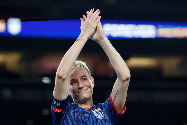 Rapinoe honored by club team OL Reign in front of record NWSL crowd