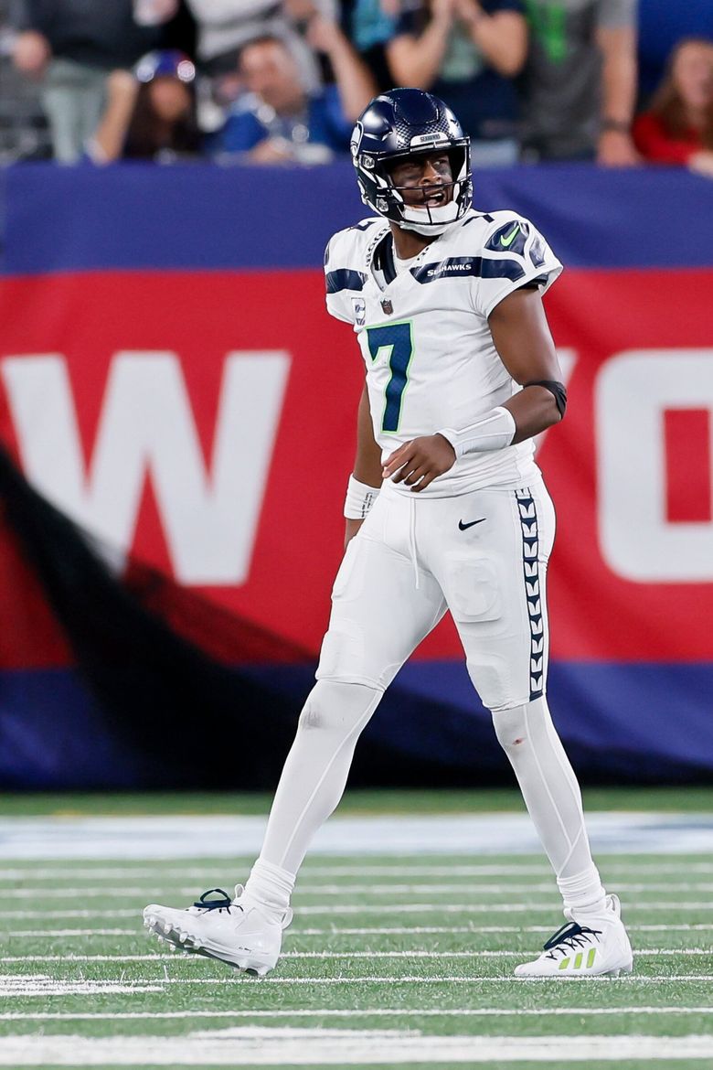 Seattle Seahawks quarterback Geno Smith passes the ball during an