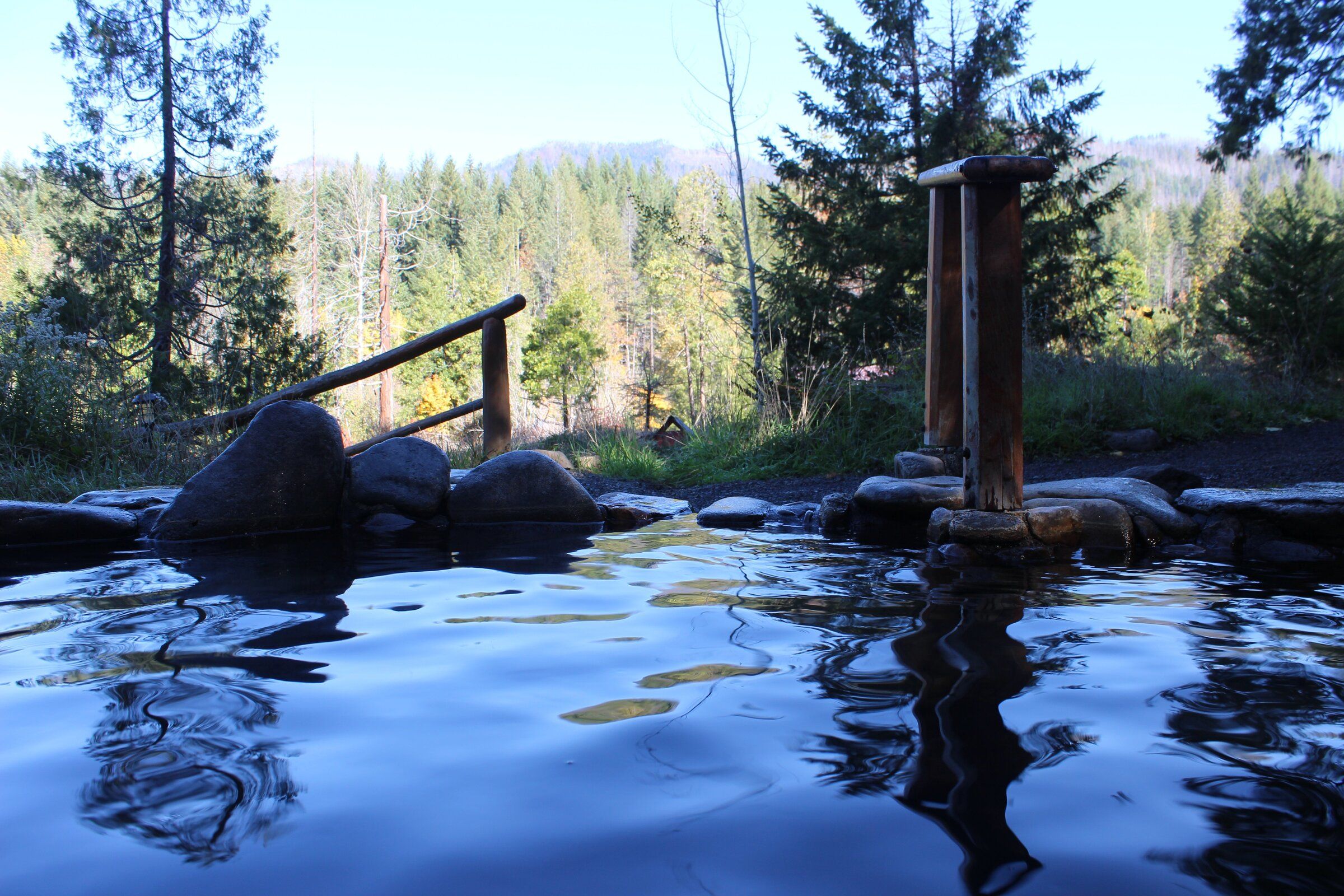 This off-grid OR hot springs spot is the perfect autumn getaway