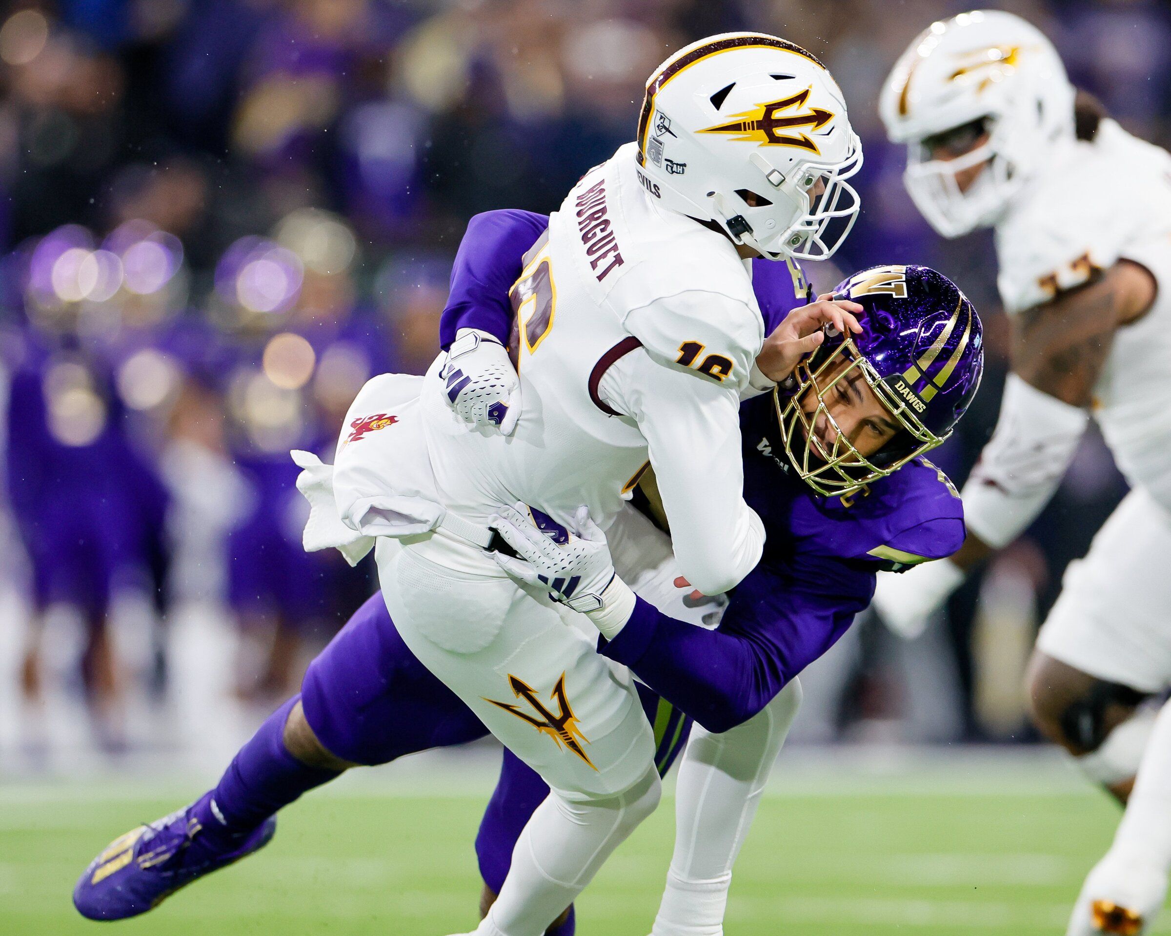 Purple and best sale gold football uniforms