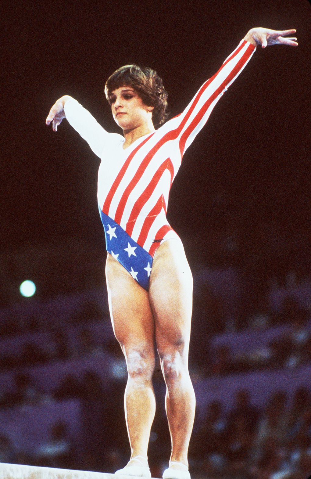 Mary Lou Retton Newsprint Leotard