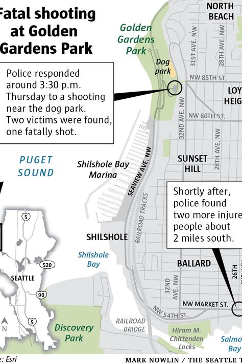 1 dead, 3 injured in shooting at Golden Gardens Park | The Seattle Times
