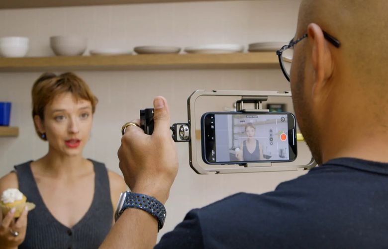 The iPhone 15 Pro Max has gained some sophisticated video tools, but most people will never need to use them. (Washington Post photo by Monica Rodman)

