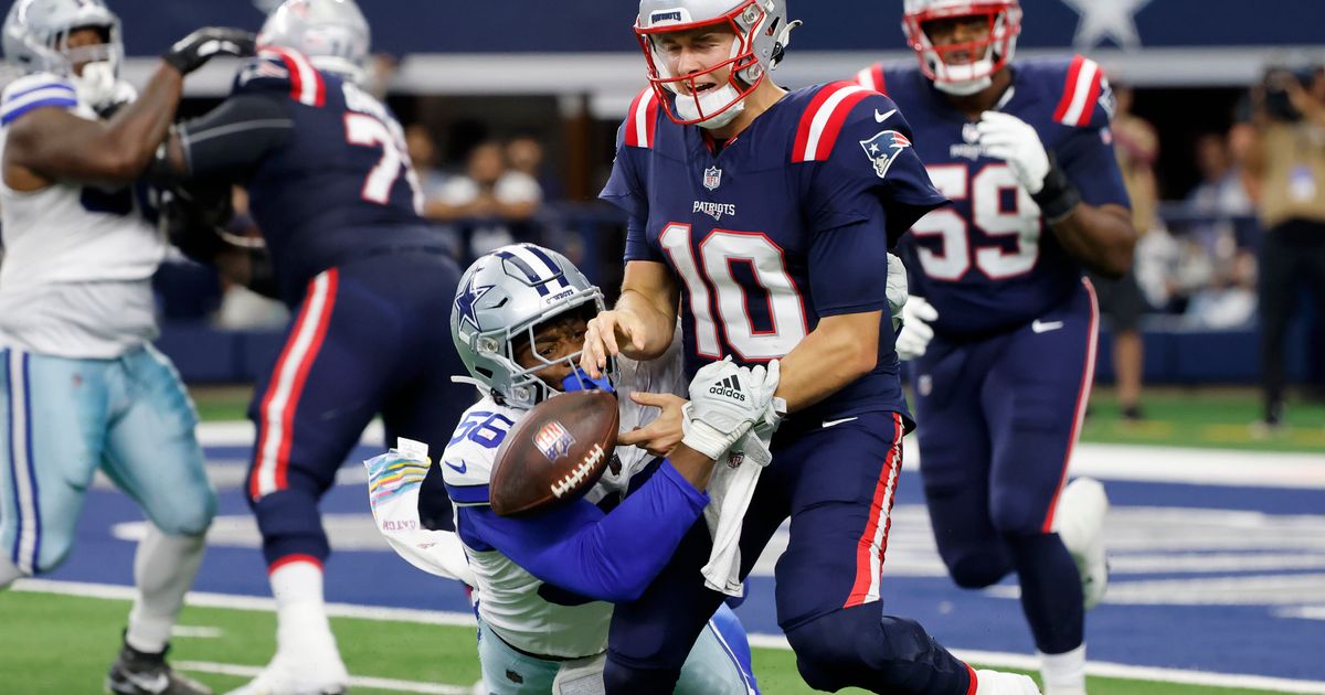 Patriots pull QB Mac Jones after 2 turnovers lead directly to Cowboys  touchdowns