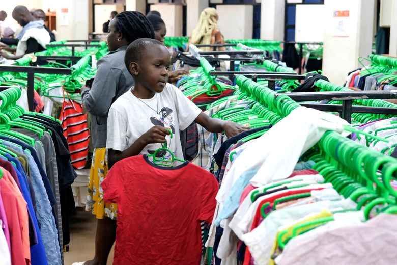 Used clothing from the West is a big seller in East Africa