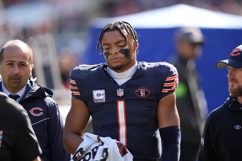 Bears QB Justin Fields expected to avoid thumb surgery; Tyson Bagent to start vs. Raiders | The Seattle Times