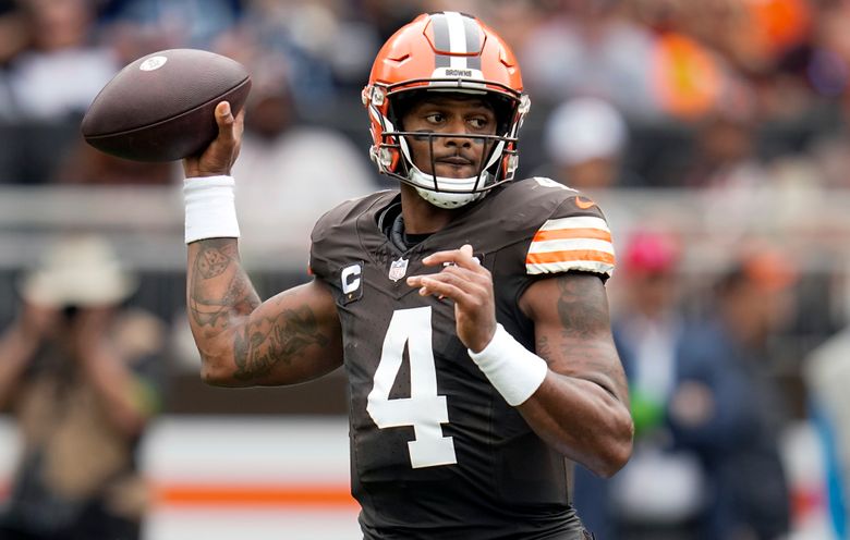 Browns QB Deshaun Watson not practicing again with injury; signs point to him sitting against 49ers | The Seattle Times