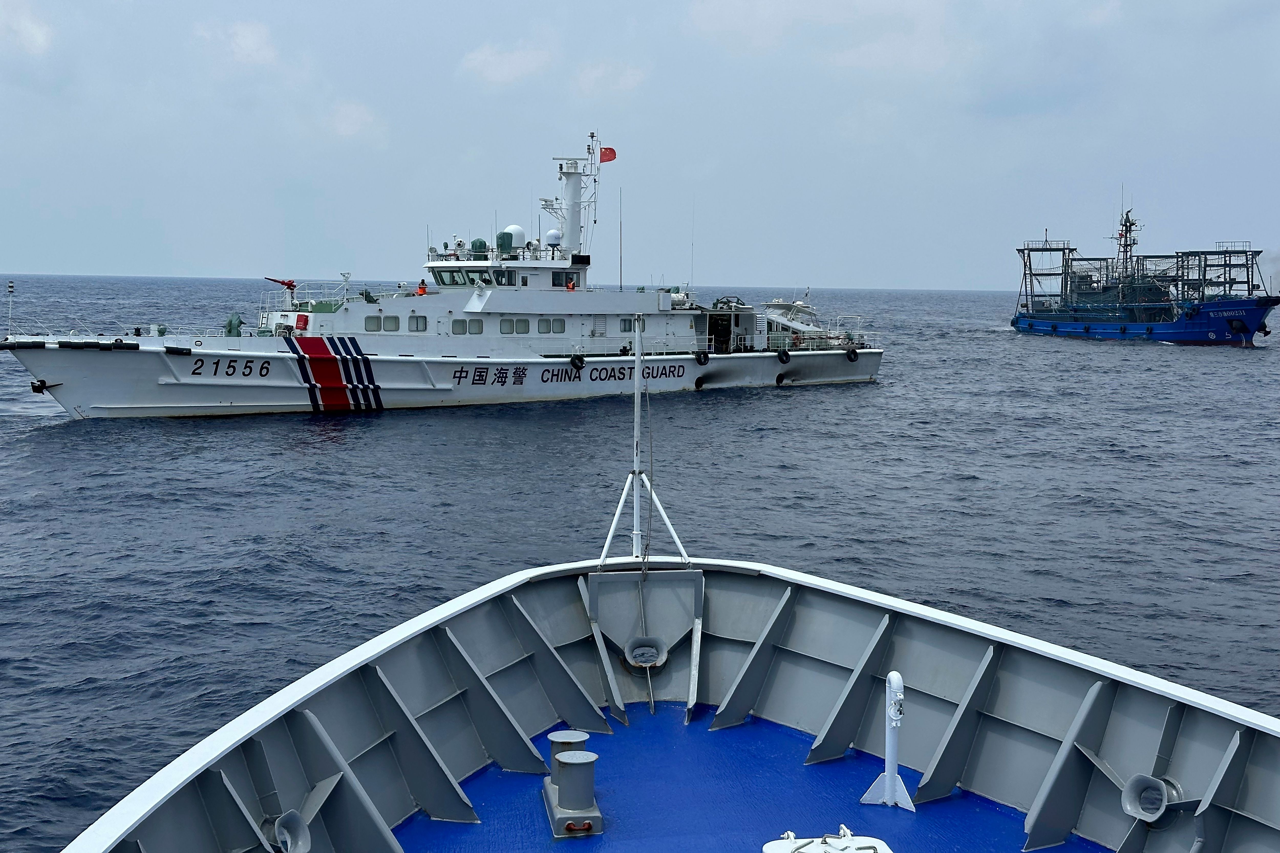 Philippines Protests After A Chinese Coast Guard Ship Nearly Collides ...