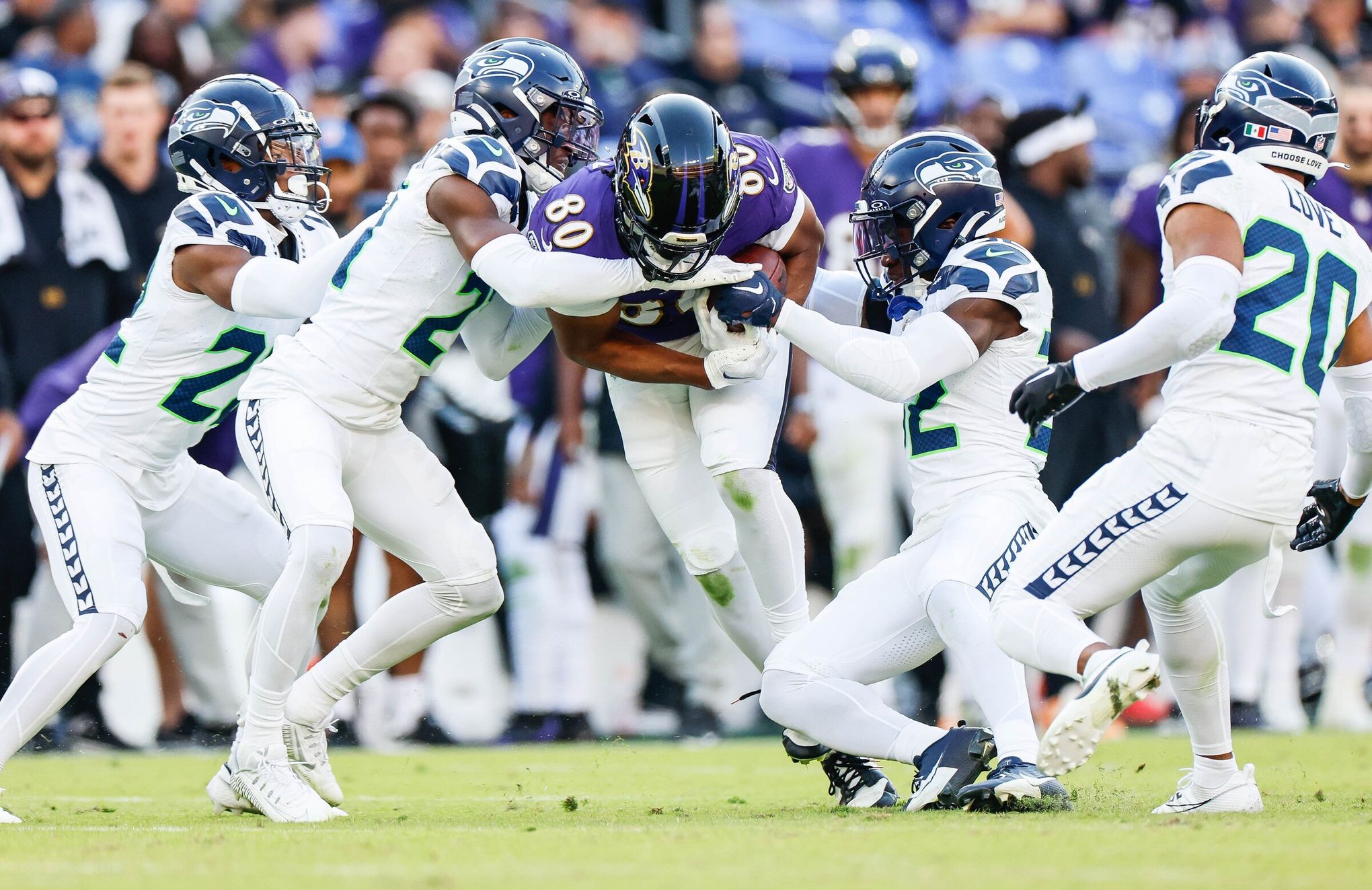 Seahawks defense's problem in loss to Ravens? 'Not making the tackles' |  The Seattle Times